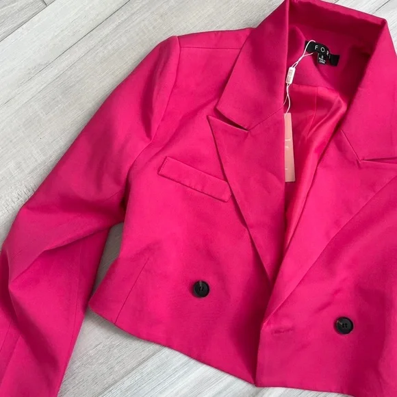 Miss Lola Pink Blazer - Picture 2 of 4